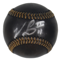 Victor Scott II Signed OML Black Leather Baseball (Beckett) at PristineAuction.com