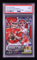 Patrick Mahomes II 2024 Panini Mosaic Montage No Huddle Silver #1 (PSA 9) at PristineAuction.com