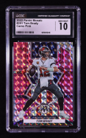 Tom Brady 2022 Panini Mosaic Mosaic Camo Pink #251 NP (CGC 10) at PristineAuction.com