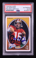Joe Montana Signed 1991 Upper Deck Joe Montana Heroes #4 / 1987 1st Passing Title (PSA) at PristineAuction.com