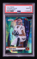 Ja'Marr Chase 2024 Panini Prizm Prizms Hyper #57 #132/180 (PSA 10) at PristineAuction.com