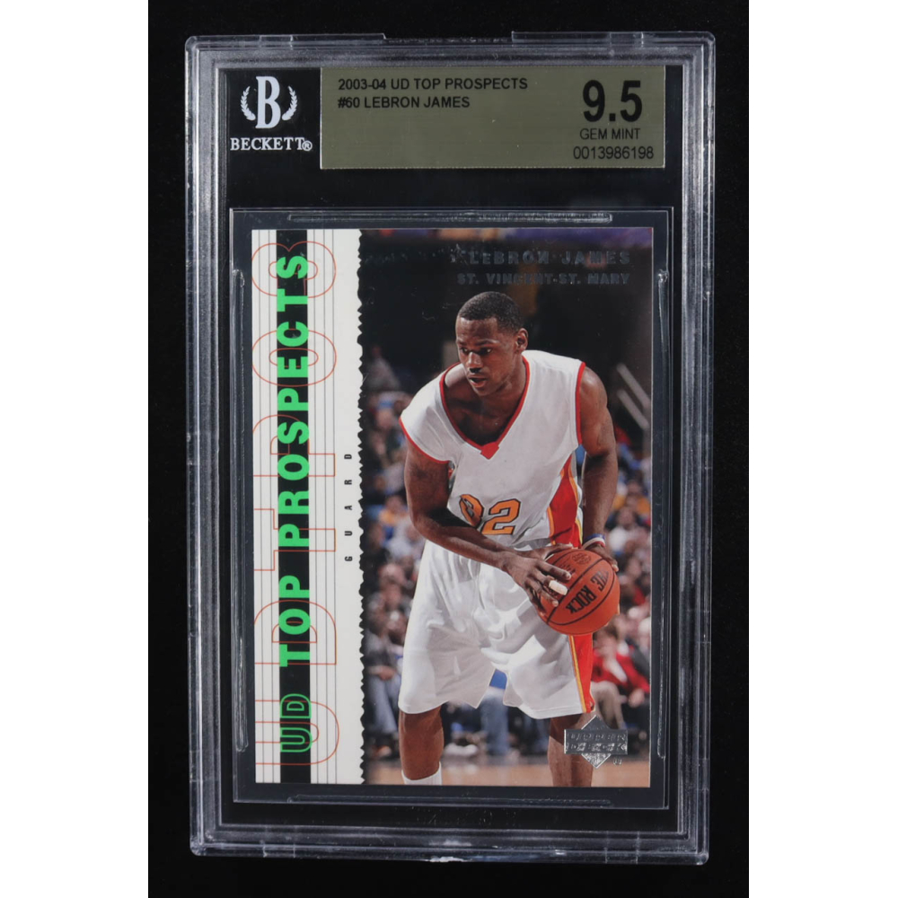 LeBron James 2003-04 UD Top Prospects #60 RC (BGS 9.5) at PristineAuction.com