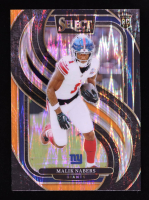 Malik Nabers 2024 Select Prizm Black and Orange Shock #116 RC at PristineAuction.com