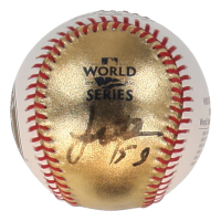 Framber Valdez Signed Astros 2022 World Series Commemorative Logo Baseball (Beckett) at PristineAuction.com