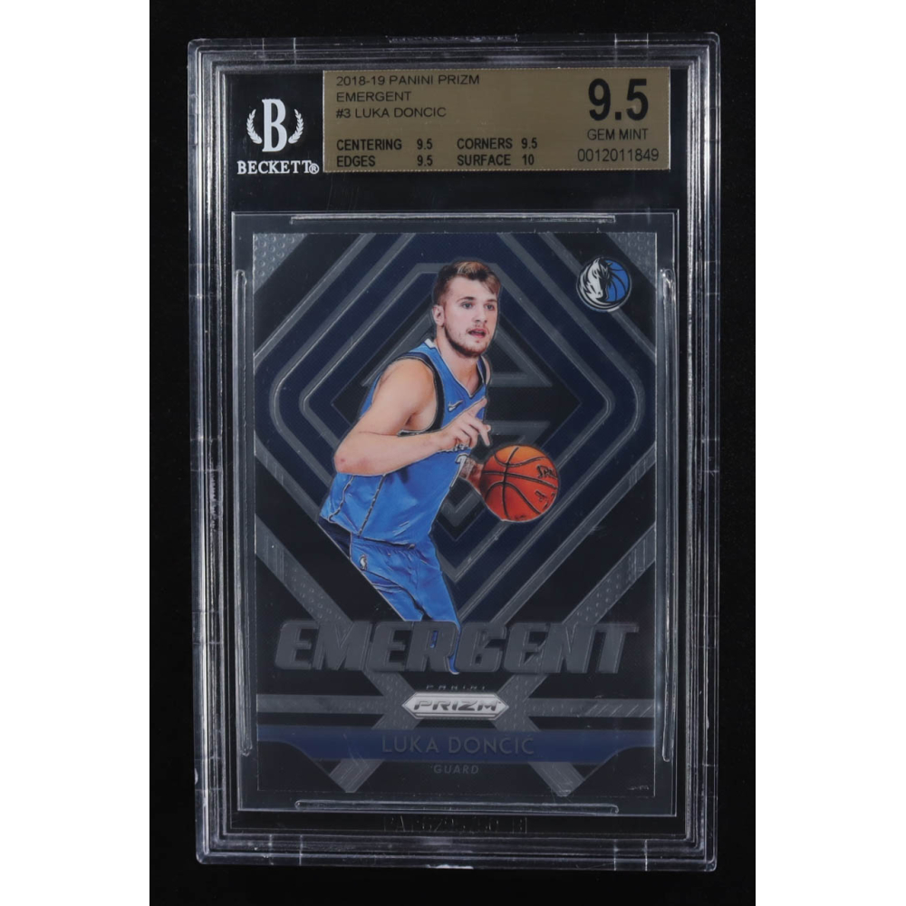 Luka Doncic 2018-19 Panini Prizm Emergent #3 RC (BGS 9.5) at PristineAuction.com