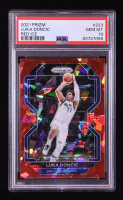Luka Doncic 2021-22 Panini Prizm Prizms Red Ice #223 (PSA 10) at PristineAuction.com
