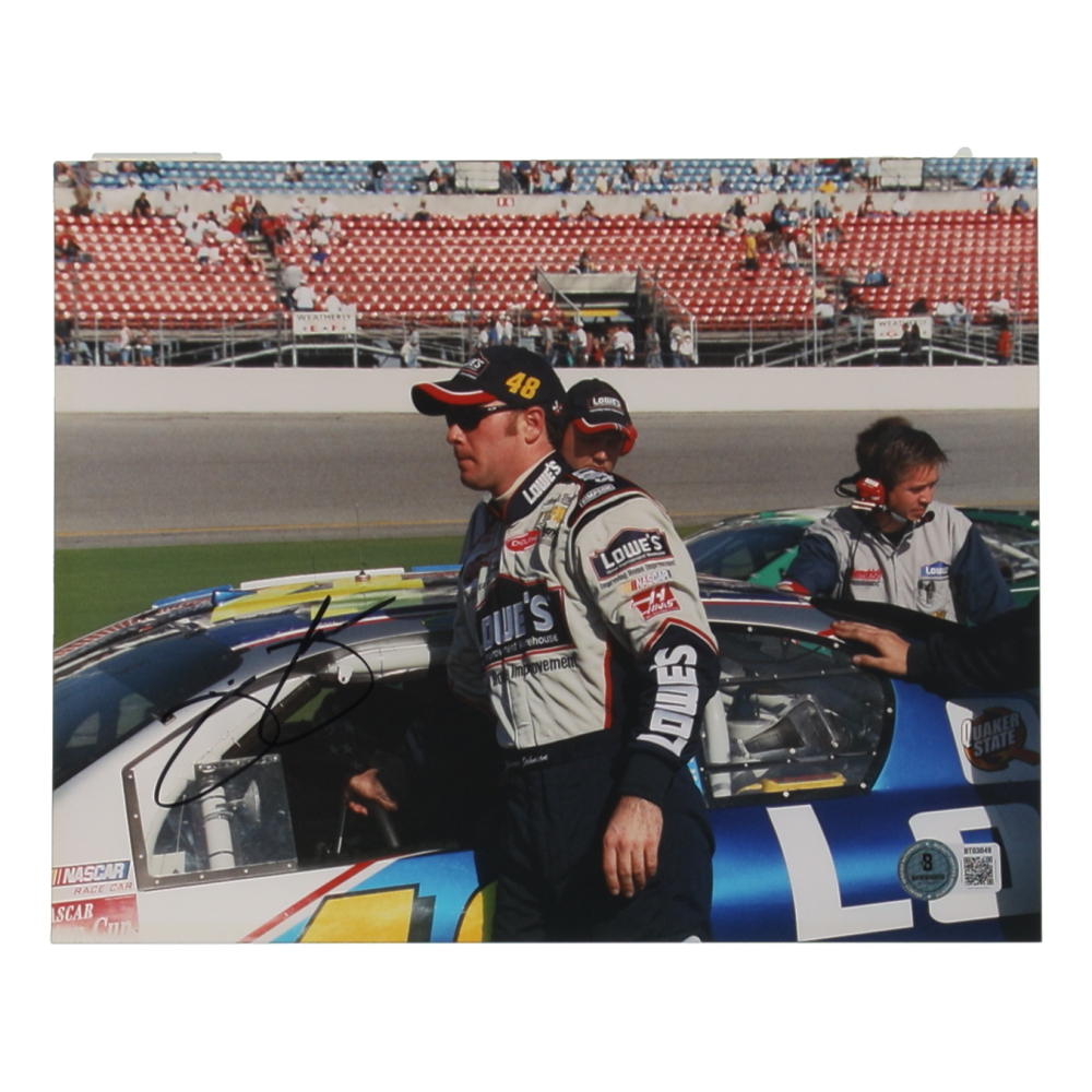 Jimmie Johnson Signed NASCAR 8x10 Photo (Beckett) at PristineAuction.com