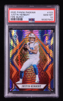 Justin Herbert 2020 Panini Phoenix Fire Burst #103 RC (PSA 10) at PristineAuction.com