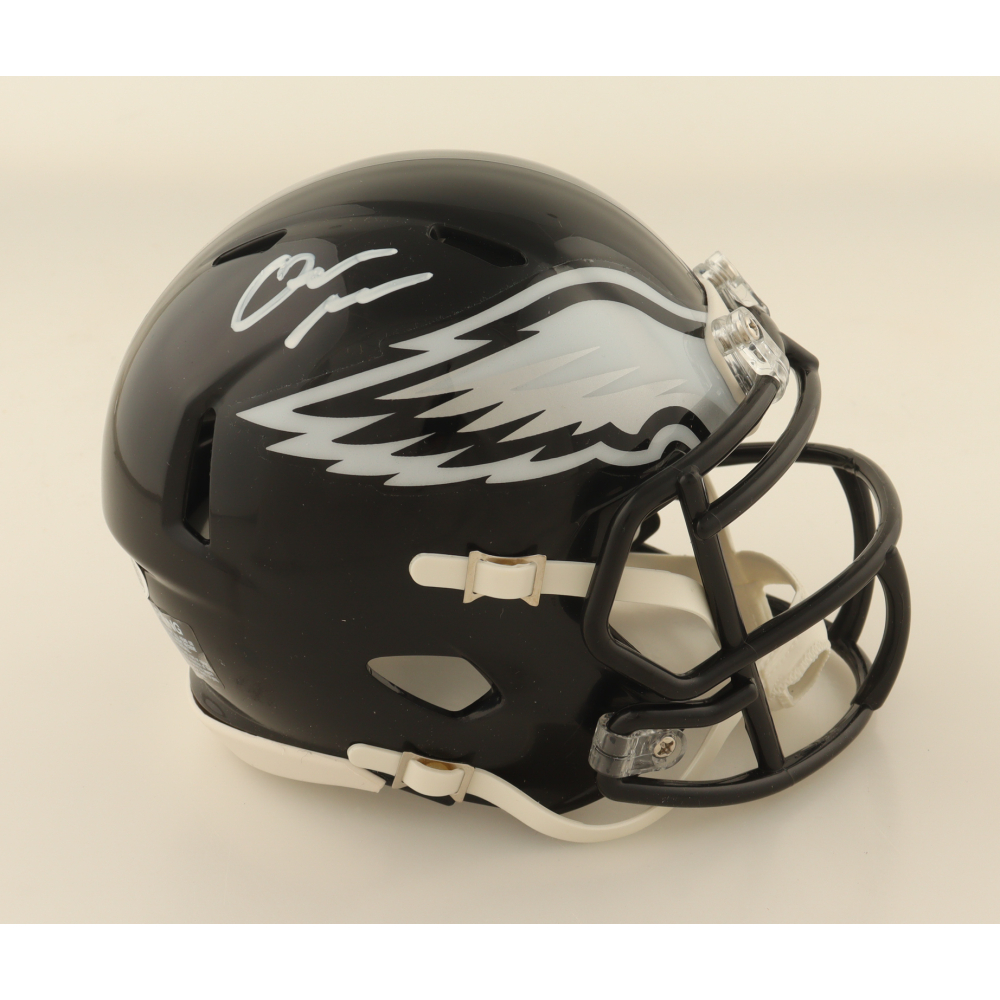 Quinyon Mitchell Signed Eagles Speed Mini Helmet (JSA) at PristineAuction.com