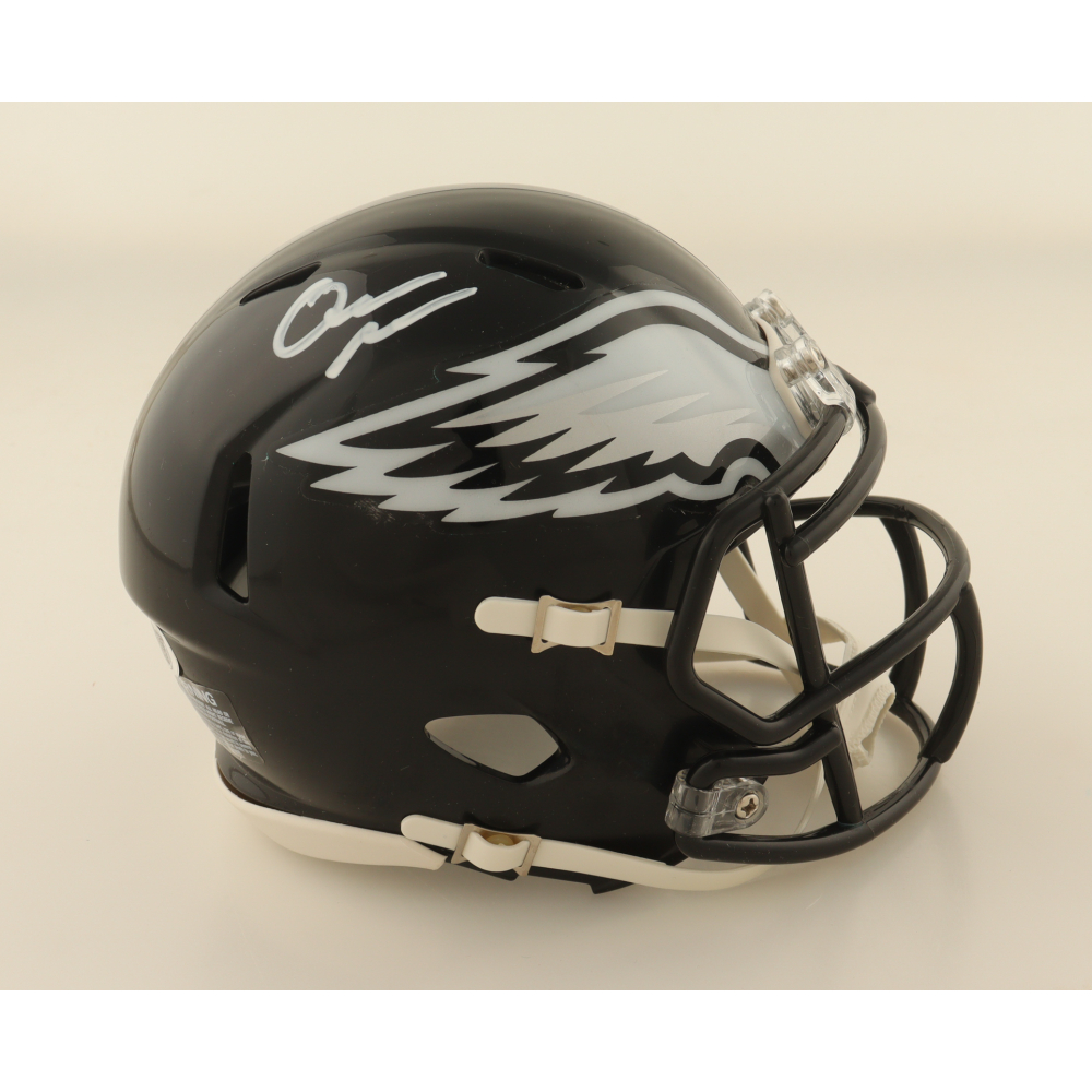 Quinyon Mitchell Signed Eagles Speed Mini Helmet (JSA) at PristineAuction.com