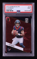 CJ Stroud 2023 Elite Maroon #112 RC #124/149 (PSA 9) at PristineAuction.com