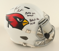 Josh Sweat Signed Cardinals Full-Size Speed Helmet Inscribed "Make Em Sweat" & "Protect The Nest" (Beckett) at PristineAuction.com