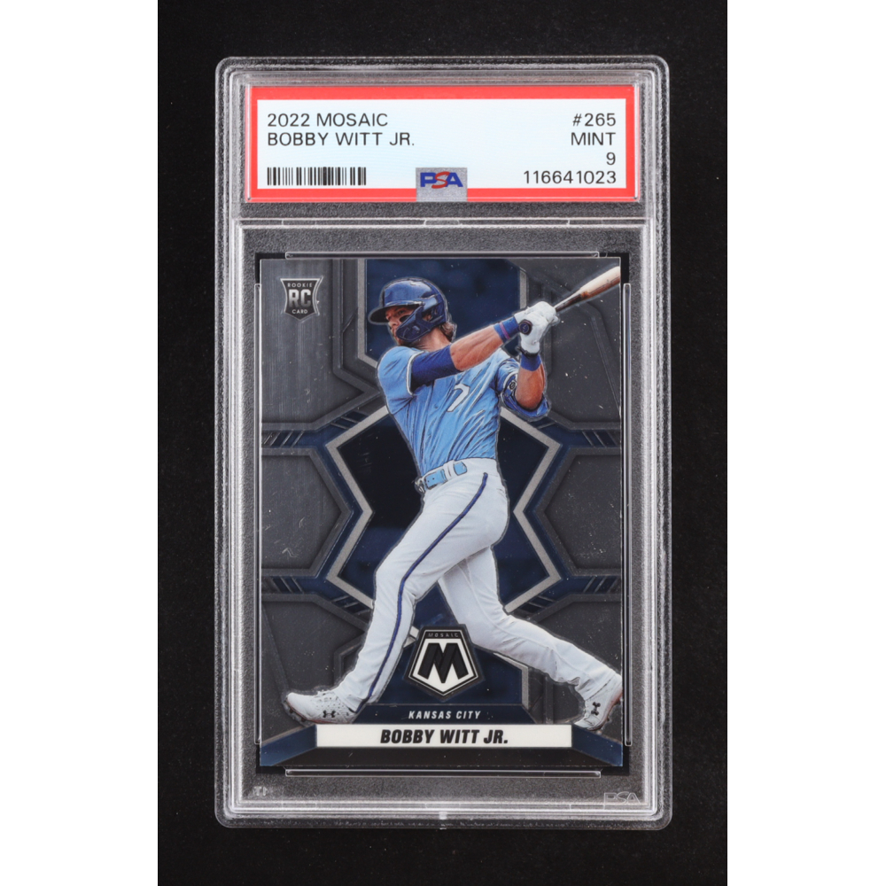 Bobby Witt Jr. 2022 Mosaic #265 RC (PSA 9) at PristineAuction.com