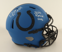 DJ Giddens Signed Colts Full-Size Rave Alternate Speed Helmet Inscribed "2025 Rookie Class" (Beckett) at PristineAuction.com
