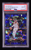 Victor Wembanyama 2023-24 Select Prizms Blue Cracked Ice #87 RC (PSA 10) at PristineAuction.com
