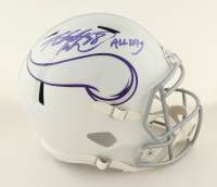 Adrian Peterson Signed Vikings Full-Size Matte White Speed Helmet Inscribed "All Day" (JSA) at PristineAuction.com