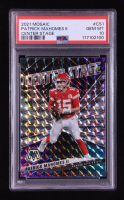 Patrick Mahomes II 2021 Panini Mosaic Center Stage Mosaic #1 (PSA 10) at PristineAuction.com
