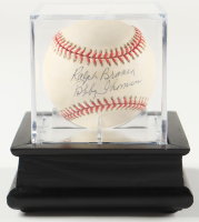 Bobby Thomson & Ralph Branca Signed ONL Baseball in Display Case (PSA) at PristineAuction.com
