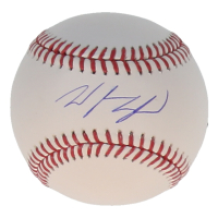 Wyatt Langford Signed OML Baseball (Fanatics & MLB) at PristineAuction.com