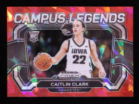 Caitlin Clark 2024-25 Panini Prizm Draft Picks Campus Legends Prizms Red Ice #5 RC at PristineAuction.com