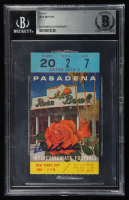 Dick Butkus Signed 1964 Rose Bowl Ticket (BGS) at PristineAuction.com