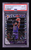 LeBron James 2019-20 Hoops Premium Stock Prizms Silver Laser #87 (PSA 10) at PristineAuction.com