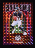 Rome Odunze 2024 Panini Mosaic Center Stage Mosaic Purple #1 RC #03/49 at PristineAuction.com