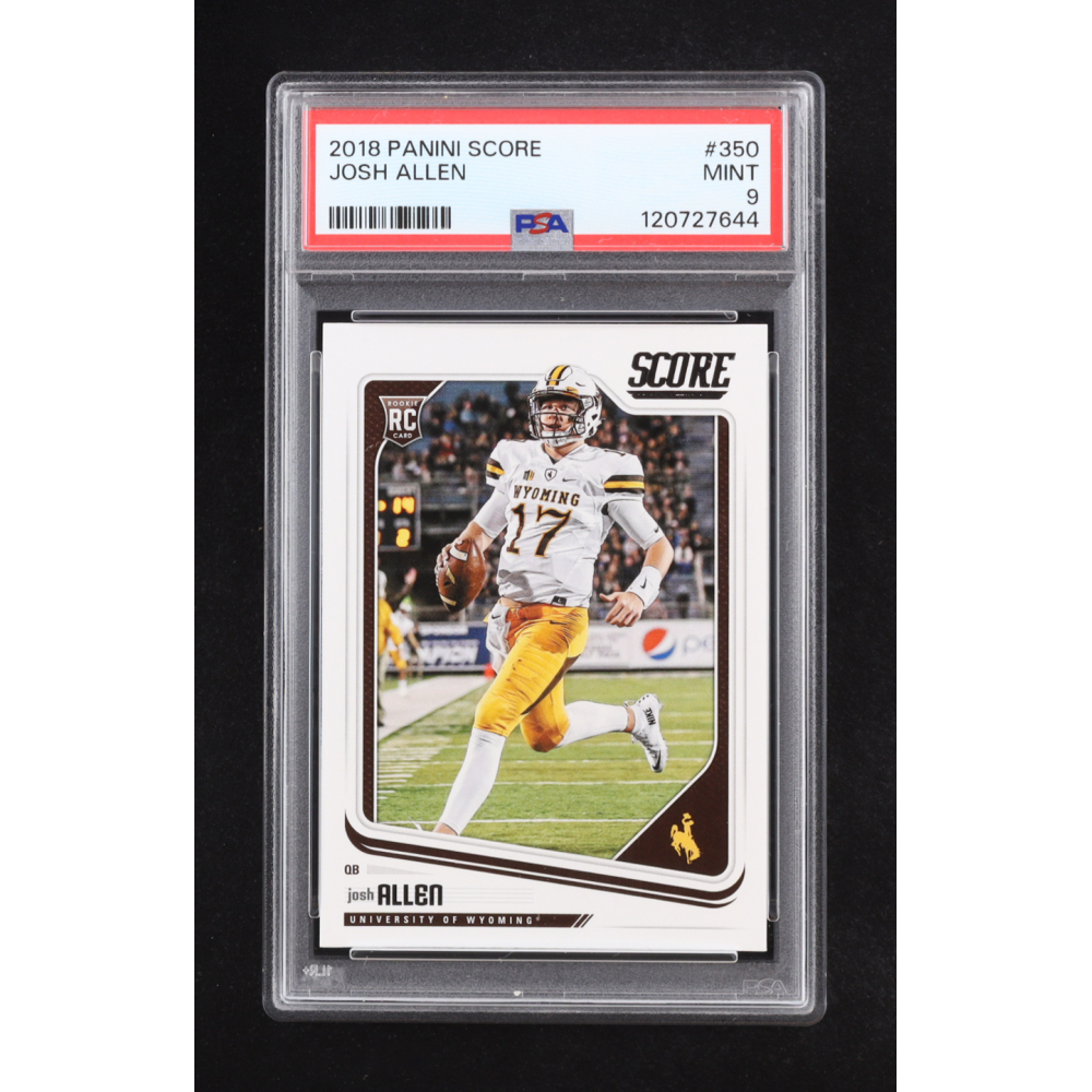 Josh Allen 2018 Panini Score #350 RC (PSA 9) at PristineAuction.com