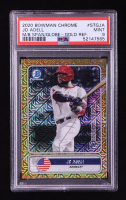 Jo Adell 2020 Bowman Chrome Mega Box Spanning the Globe Gold Refractors #STGJA RC #04/50 (PSA 9) at PristineAuction.com