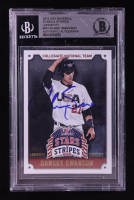 Dansby Swanson Signed 2015 USA Baseball Stars and Stripes Longevity #28 RC (BGS Authentic) at PristineAuction.com