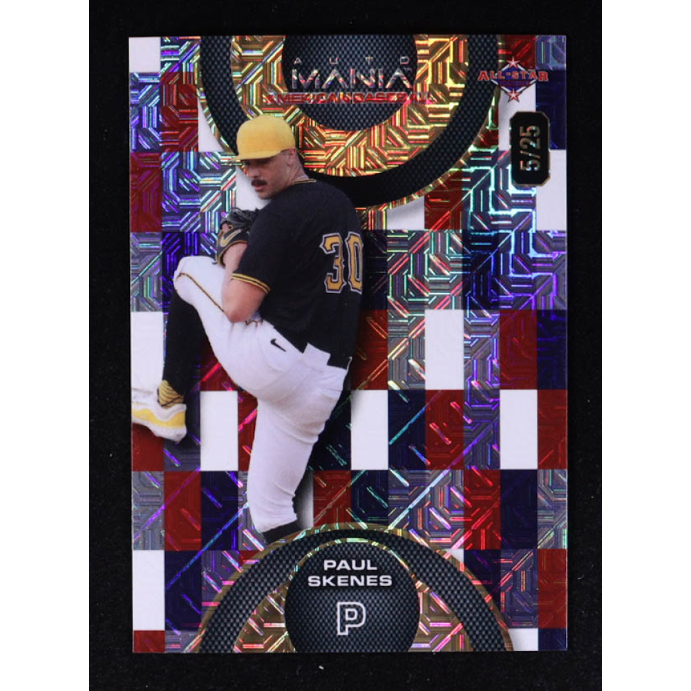 Paul Skenes 2024 Wild Card Auto Mania American Baseball Americana Mojo #AMAC-PS #05/25 RC at PristineAuction.com