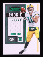 Jordan Love 2020 Panini Contenders Rookie Ticket Swatches #11 RC at PristineAuction.com