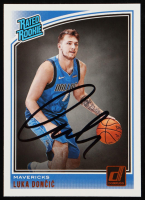Luka Doncic Signed 2018-19 Donruss Optic #177 RR RC (JSA) at PristineAuction.com