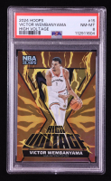 Victor Wembanyama 2024-25 Hoops High Voltage #15 (PSA 8) at PristineAuction.com