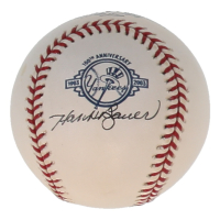 Hank Bauer Signed OML Yankees 100th Anniversary Logo Baseball (PSA) at PristineAuction.com