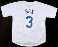 Steve Sax Signed Jersey Inscribed "82 NL ROY" (Schwartz) at PristineAuction.com