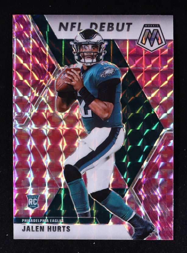 Jalen Hurts 2020 Panini Mosaic Mosaic Camo Pink #265 RC at PristineAuction.com Jalen Hurts 2020 Panini Mosaic Mosaic Camo Pink #265 RC at PristineAuction.com