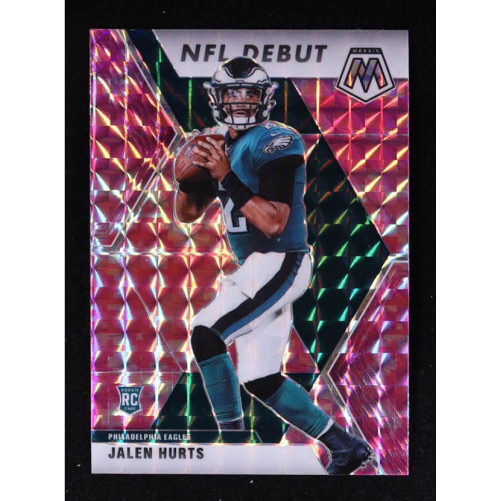 Jalen Hurts 2020 Panini Mosaic Mosaic Camo Pink #265 RC at PristineAuction.com