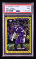Nate Wiggins 2024 Topps Chrome Yellow Wave Refractors #227 #60/75 RC (PSA 9) at PristineAuction.com