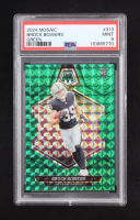 Brock Bowers 2024 Mosaic Green Prizm #313 RC (PSA 9) at PristineAuction.com
