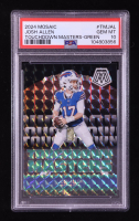 Josh Allen 2024 Panini Mosaic Touchdown Masters Mosaic Green #7 (PSA 10) at PristineAuction.com
