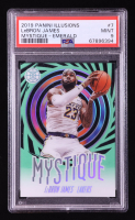LeBron James 2019-20 Panini Illusions Mystique Emerald #7 (PSA 9) at PristineAuction.com