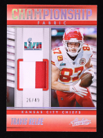 Travis Kelce 2023 Absolute Championship Fabric Holo Silver #2 #26/49 at PristineAuction.com