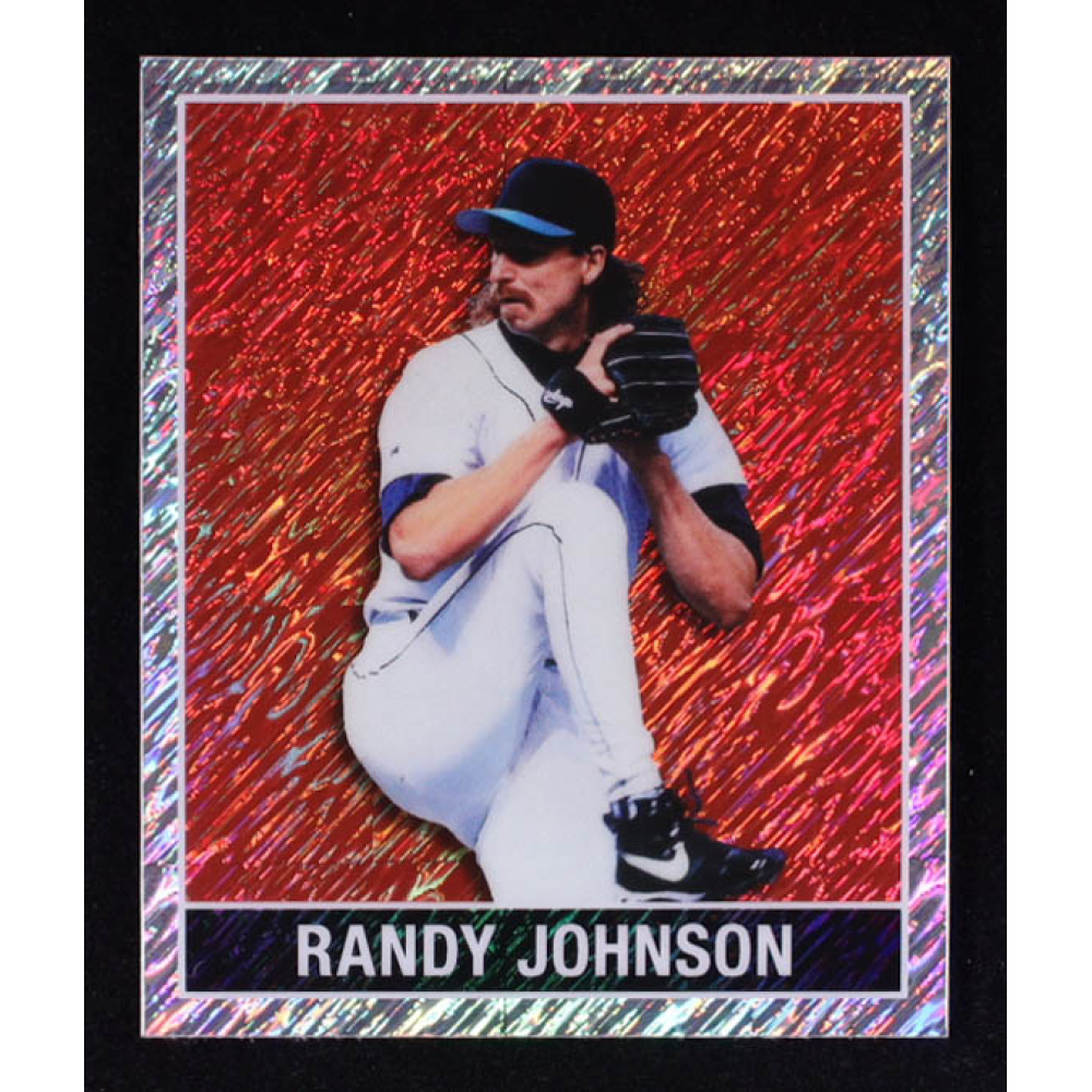 Randy Johnson 2025 Leaf 15th National NSCC Anniversary '48 Mini Red Shimmer #48B136 #2/3 at PristineAuction.com