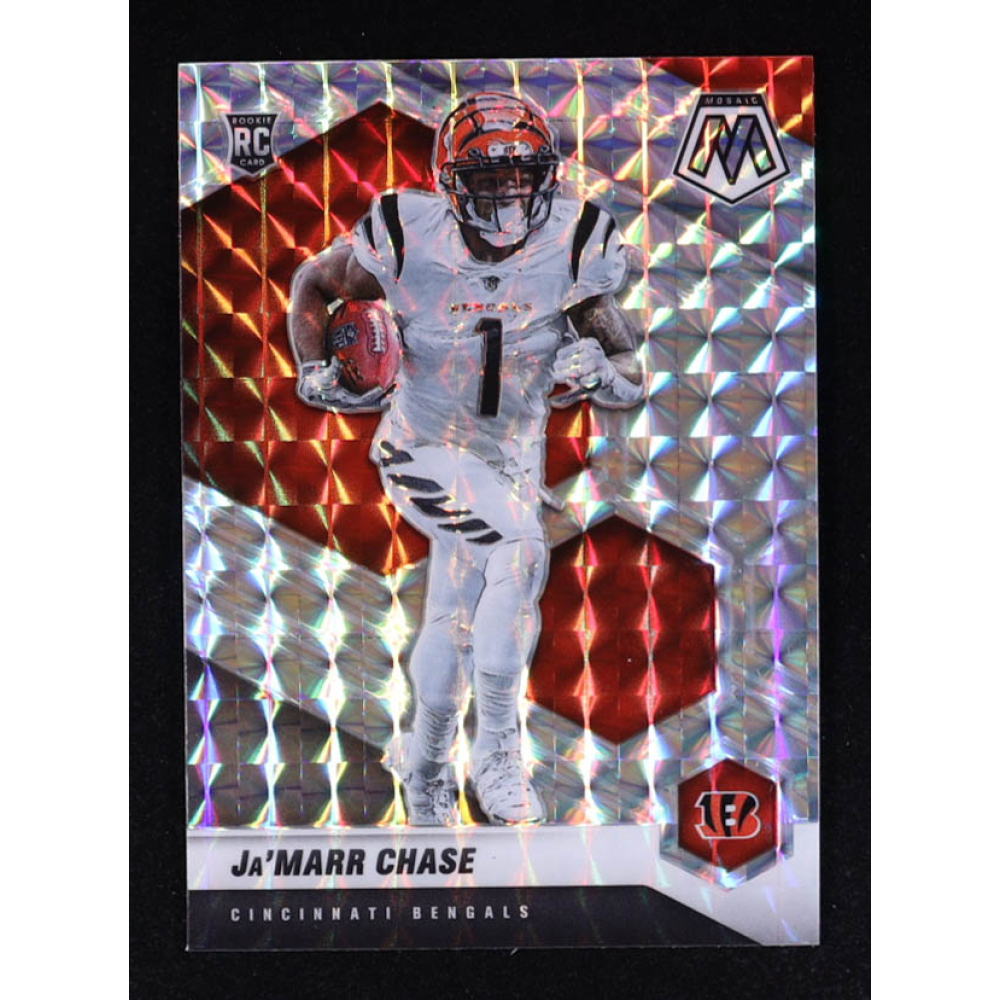 Ja'Marr Chase 2021 Panini Mosaic Mosaic #307 RC at PristineAuction.com