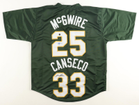 Mark McGwire & Jose Canseco Signed Jersey (AWM) at PristineAuction.com
