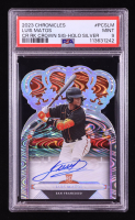 Luis Matos 2023 Panini Chronicles Crown Royale Rookie Crown Signatures Holo Silver #3 #18/49 RC (PSA 9) at PristineAuction.com