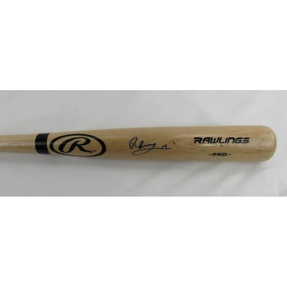 Ronny Mauricio Signed Rawlings Baseball Bat (JSA) at PristineAuction.com