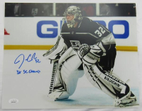 Jonathan Quick Signed Kings 16x20 Photo Inscribed "3x SC Champ" (JSA) at PristineAuction.com