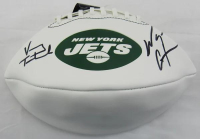 Vinny Testaverde & Wayne Chrebet Signed Jets Logo Football (JSA) at PristineAuction.com